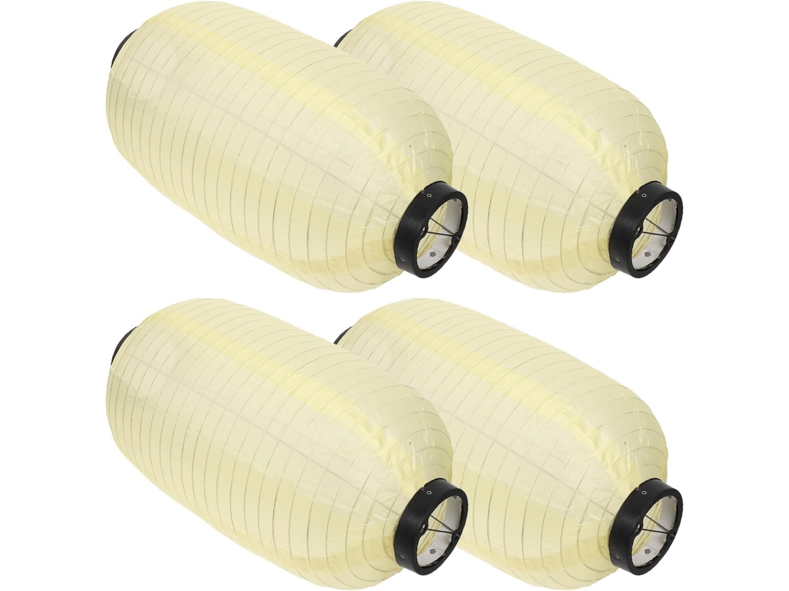 Juego De 4 Faroles Japoneses Colgantes Impermeables Para Decoración De Interiores Y Exteriores.