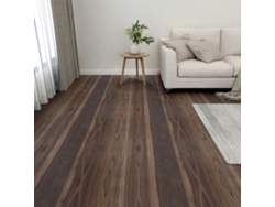 Tarimas De Suelo Autoadhesivas 20 Uds Pvc Marrón Oscuro 1,86 M²