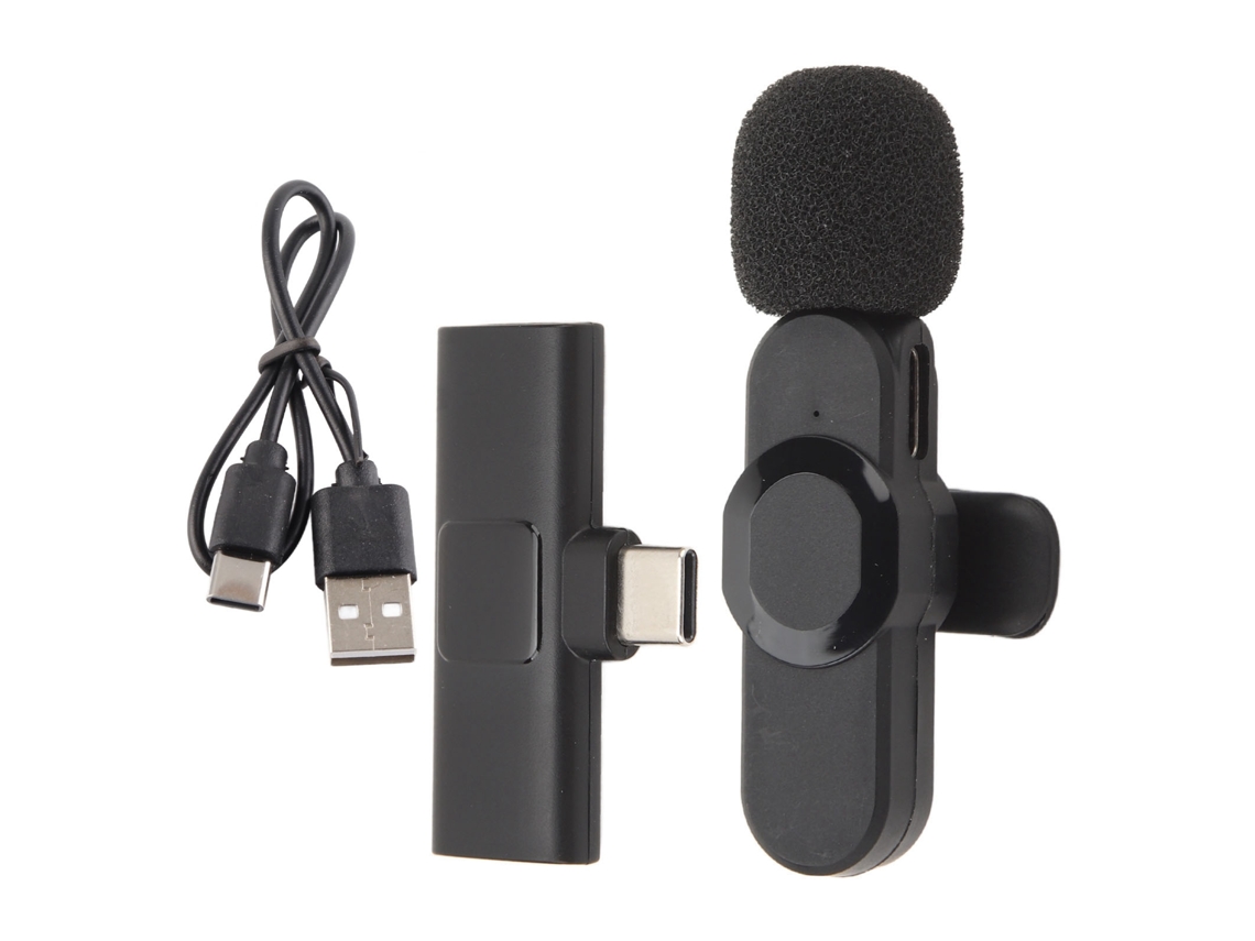 Micrófono De Solapa Inalámbrico Con Reducción De Ruido, Con Clip Para Teléfonos Móviles, Ordenadores, Tabletas Y Cámaras.