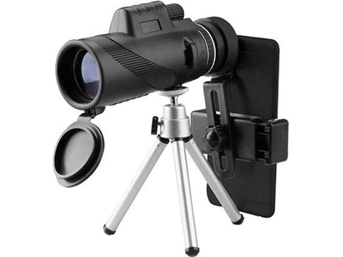 J-Love Starscope 40X60 Telescopio monocular HD de alta potencia con soporte para teléfono inteligente Trípode Monoculares impermeables Durabl436