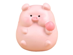 2026-figura De Cerámica De Cerdo Cómico Miniatura Lindo Adorno De Escritorio Para Decoración