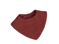 Baberos de bebé de calibre absorbentes y suaves de tela para recién nacidos Baberos de bebé de 6 capas Baberos ligeros para niños y niñas Rojo ladrillo