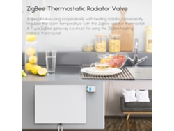 Válvula Termostática Programable Zigbee Para Radiador Con Control Por Voz Mediante Aplicación, Anticongelante Y Bloqueo Infantil.