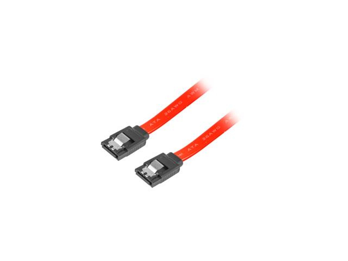 Cable Sata De Datos Lanberg Ca-sasa-14cc-0050-r 0,5 M Rojo