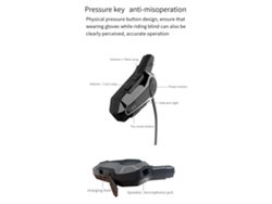 Casco De Motocicleta Con Intercomunicador Bluetooth, Intercomunicador Para Asientos Delantero Y Trasero, Impermeable Y Universal