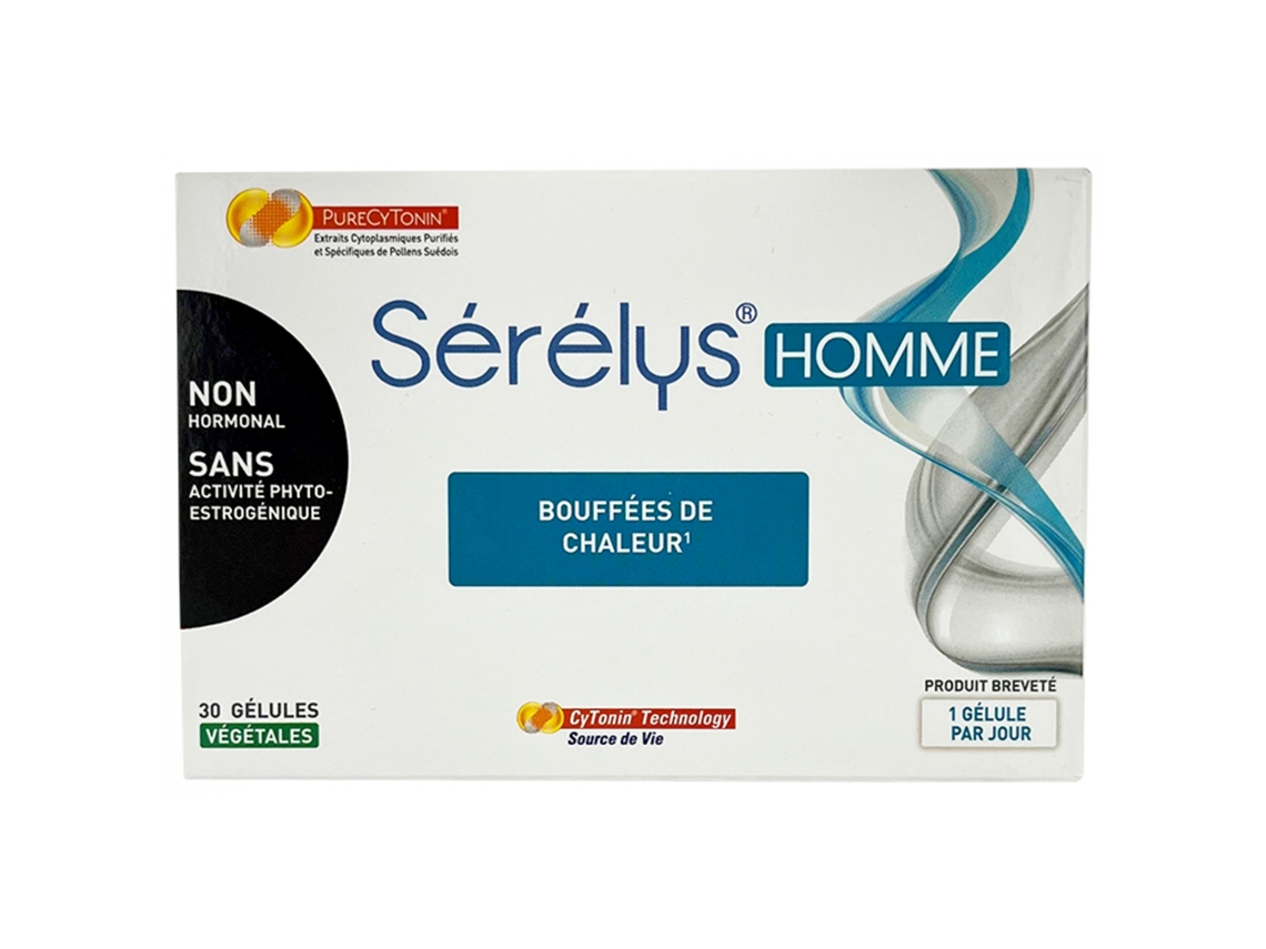 Hombres Sofocos 30 Cápsulas Vegetales SÉRÉLYS