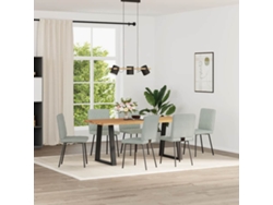 Maison Exclusive - Sillas De Comedor Giratorias 6 Uds Terciopelo Gris Claro