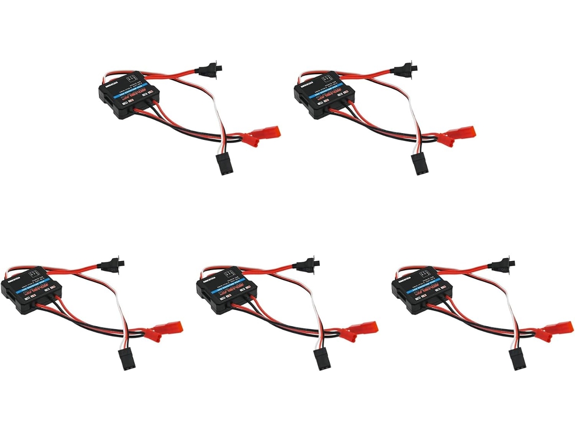 5 Controladores Electrónicos De Velocidad (esc) De 40 A Con Escobillas Para Motores C14, C24, C34, Mn D90, Mn99s, Mn86s, Mn86 Y Mn86ks