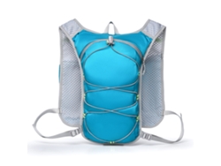 Mochila de gran capacidad (color azul lago), ideal para ciclismo, montañismo, maratones y senderismo.