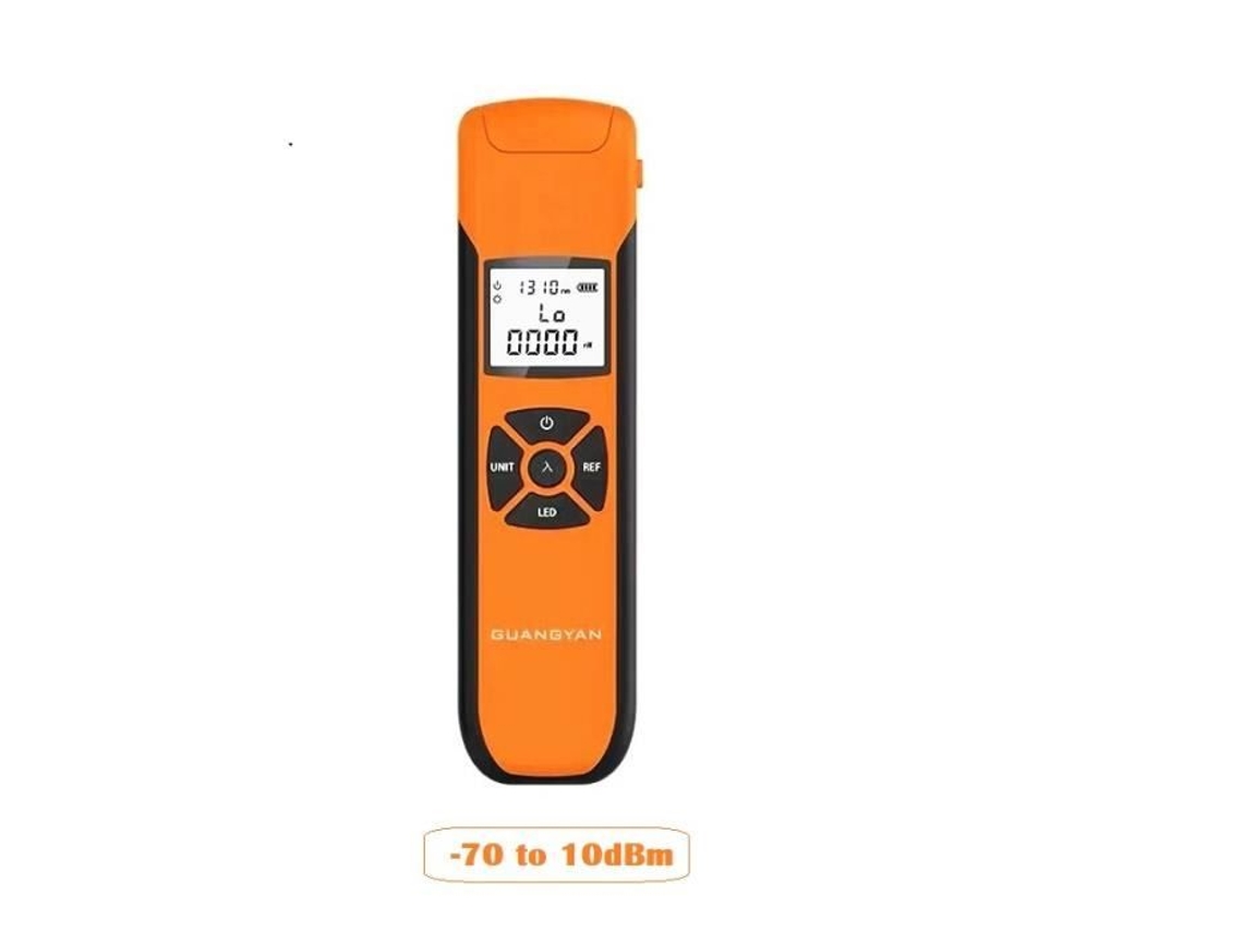 Medidor de potencia óptica de fibra óptica G10 Batería recargable Fibra óptica con flash Opm-70 a 10Dbm