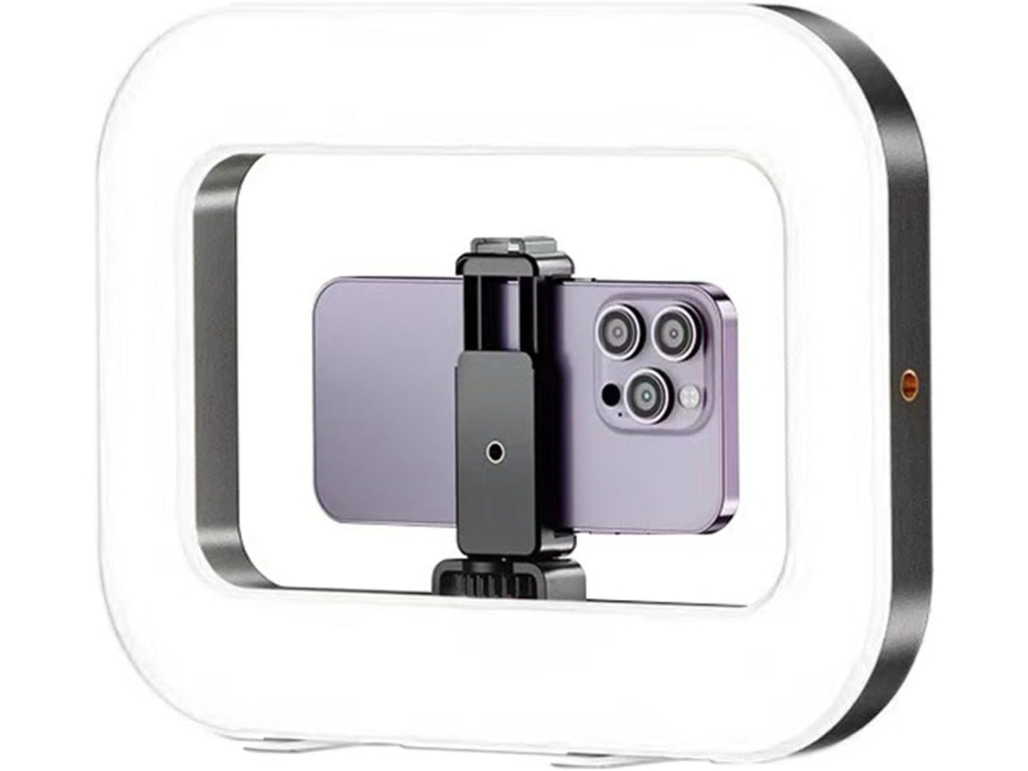 Luz Led Cuadrada Con Cable, Bicolor, Para Selfies Con Iphone, Smartphone, Fotografía Y Vídeo.