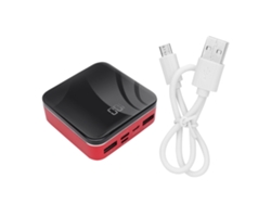 Batería portátil YHL de alta capacidad de 8000 mAh, carga rápida, color rojo.