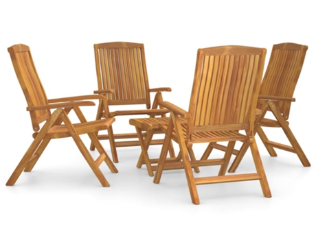 Conjunto 5 de muebles de jardín VIDAXL madera maciza teca