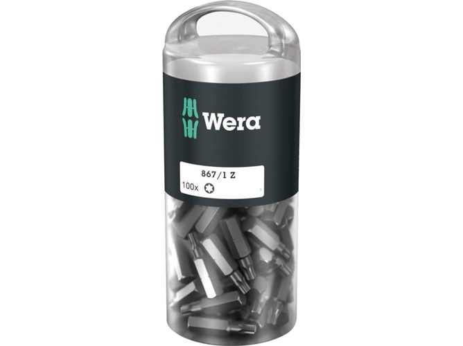 Set de Puntas de Atornillar WERA 05072447001 (100 piezas)