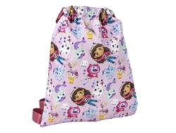 Mochila Saco Infantil GABBY'S DOLL HOUSE Rosa 27 x 33 cm