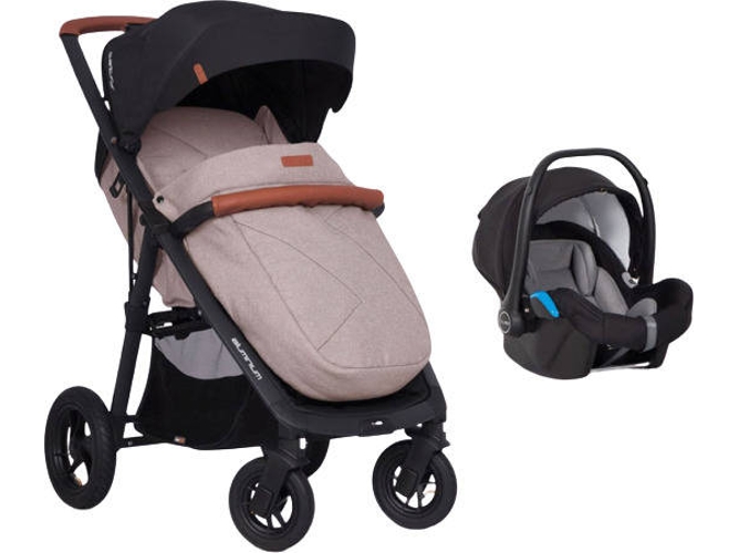 Carrito de Bebé Individual EASYGO Quantum Air + Starter 0+ Isofix Ready Sand