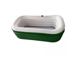 Bañera inflable Airtub compacta, cómoda y duradera de color verde Jortmrd