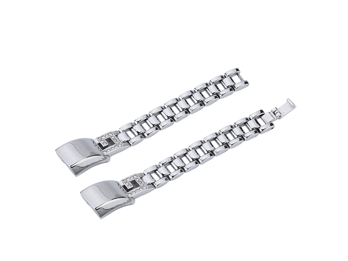 Correa De Pulsera Inteligente Ajustable Con Diamantes Para Fitbit Alta Hr, Correa De Acero Inoxidable Con Diamantes, Cadena De Reloj En Forma De G, Brazalete De Reemplazo