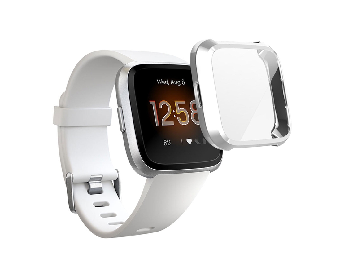 Funda protectora de pantalla para Fitbit Versa Lite, carcasa de TPU suave con cobertura total y protección de pantalla.
