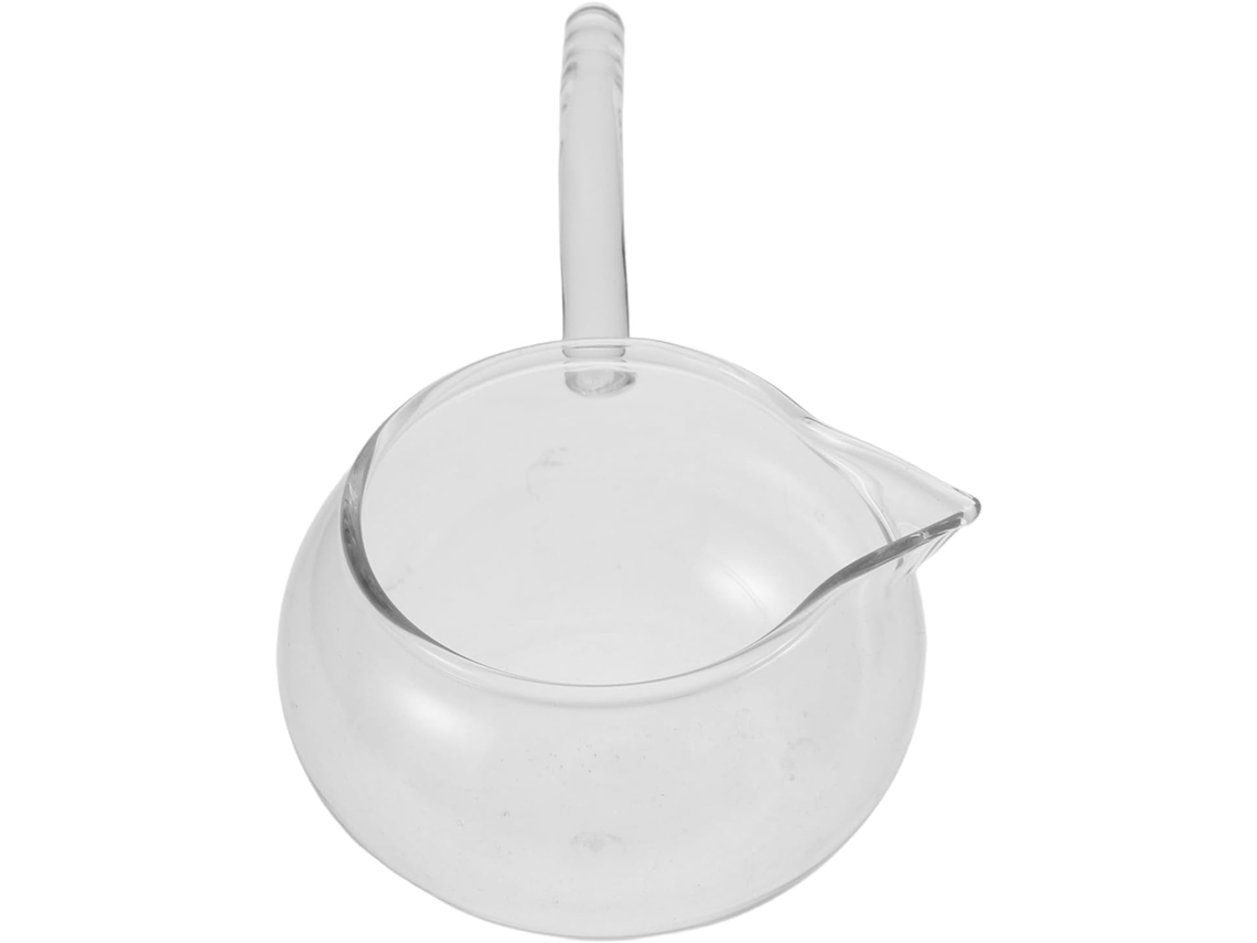Tetera De Vidrio Resistente A Altas Temperaturas Con Elegante Asa Lateral Para La Ceremonia Del Té.