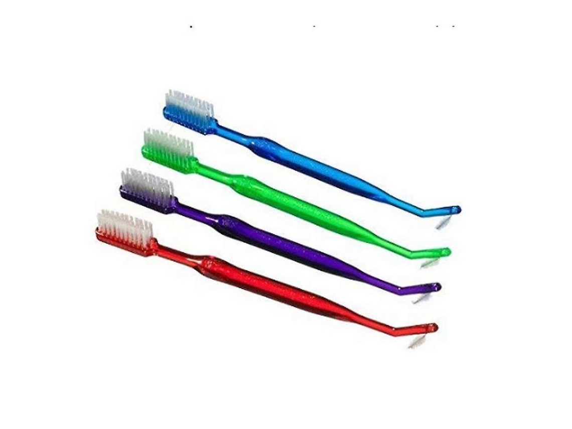 Cepillo De Dientes Ortodóncico Jba Con V-trim Y Cepillo Interproximal (4 Cepillos)