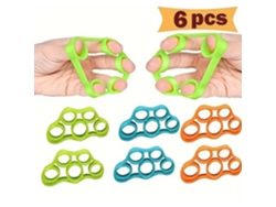 Bandas elásticas para estirar los dedos (6 unidades) N