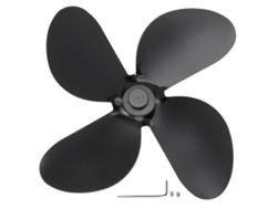Aspa de ventilador para invernadero, 4 aspas, repuestos, color negro.