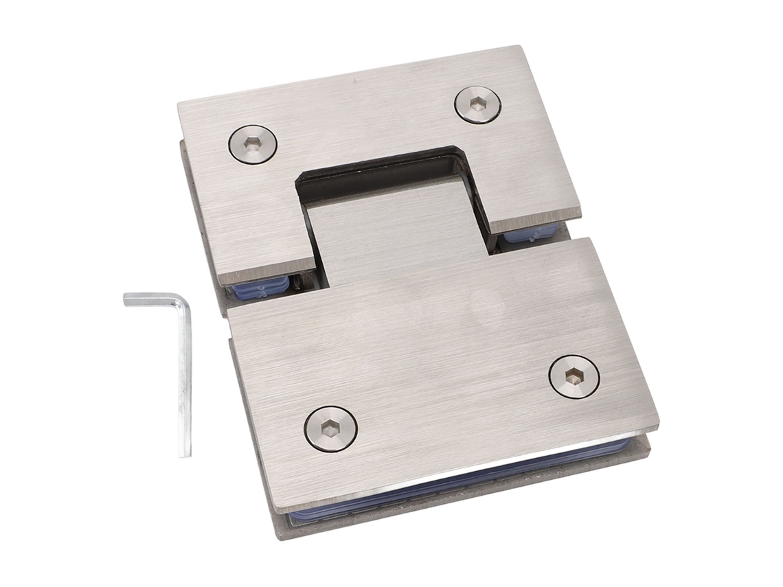 Puerta de ducha pivotante sin marco de 180° y 120 lb.
