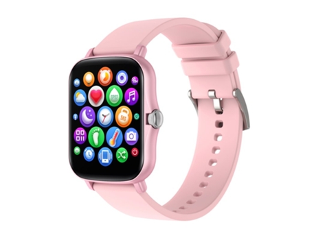 Smartwatch Y20 con Pantalla HD de 1.7 Pulgadas y Mando IP67 Impermeable Rosa
