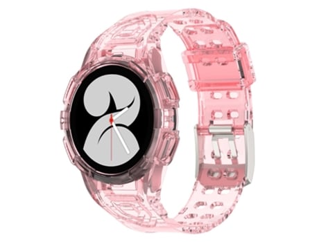 Correa TPU + PU para Samsung Galaxy Watch4 40mm - rosa transparente