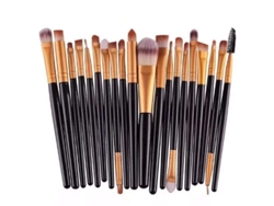 Set De 20 Brochas De Maquillaje Para Ojos, Brocha De Nailon Y Lana Para Difuminar Sombras De Ojos.
