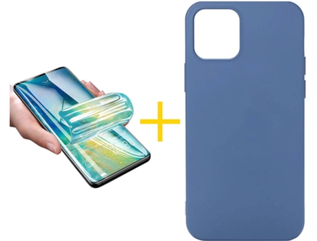 Carcasa + Protector de Pantalla para iPhone 12 Pro Max SKYHE Azul