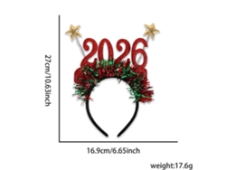 Tiara navideña con cuernos, brillante accesorio navideño, ideal para fiestas, cosplay y uso diario Aeuzwr (estilo 17)