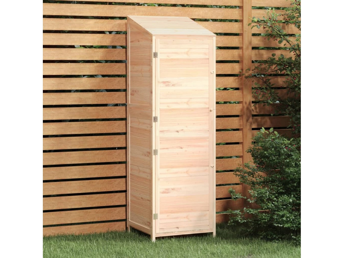 Cobertizo De Jardín Madera Maciza De Abeto 55x52x174,5 Cm