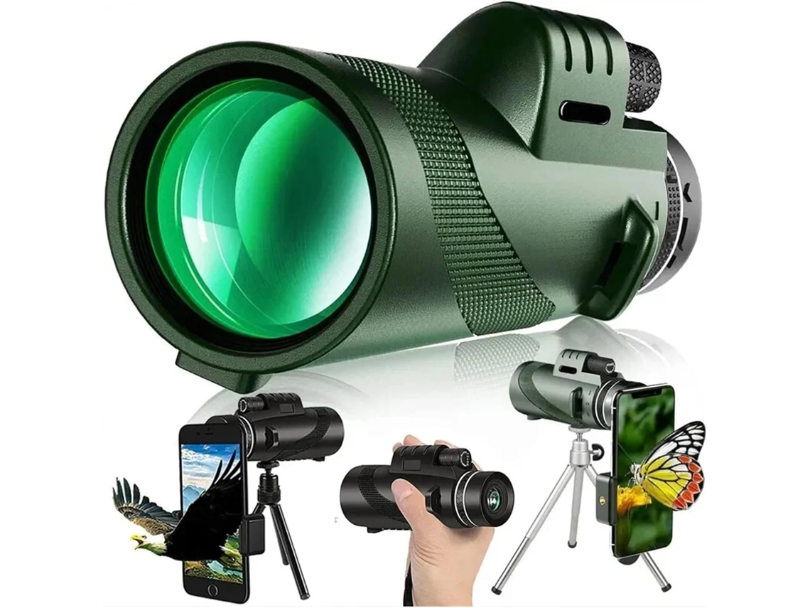 Telescopio Monocular Hd 80x100 Potente Con Zoom, Binoculares Portátiles De Larga Duración.