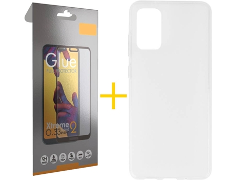 Kit Funda + Protector de Pantalla Samsung Galaxy S20 + Plus 5G SKYHE Full (Transparente)