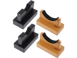 Soporte De Madera Natural Para Bates De Béisbol
