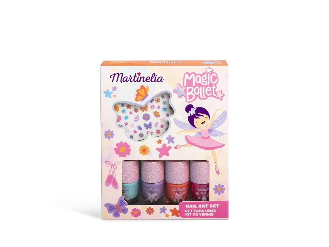 Juego de pegatinas para decoración de uñas con diseño de ballet mágico