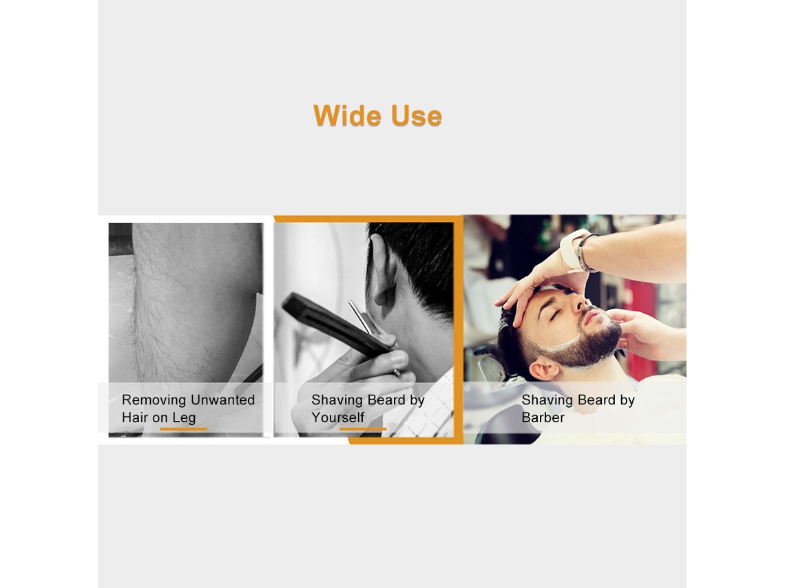 Navaja Manual Para Afeitado De Barba Navaja Plegable Con Hoja Recta Mango De Madera Herramienta Profesional De Barbería