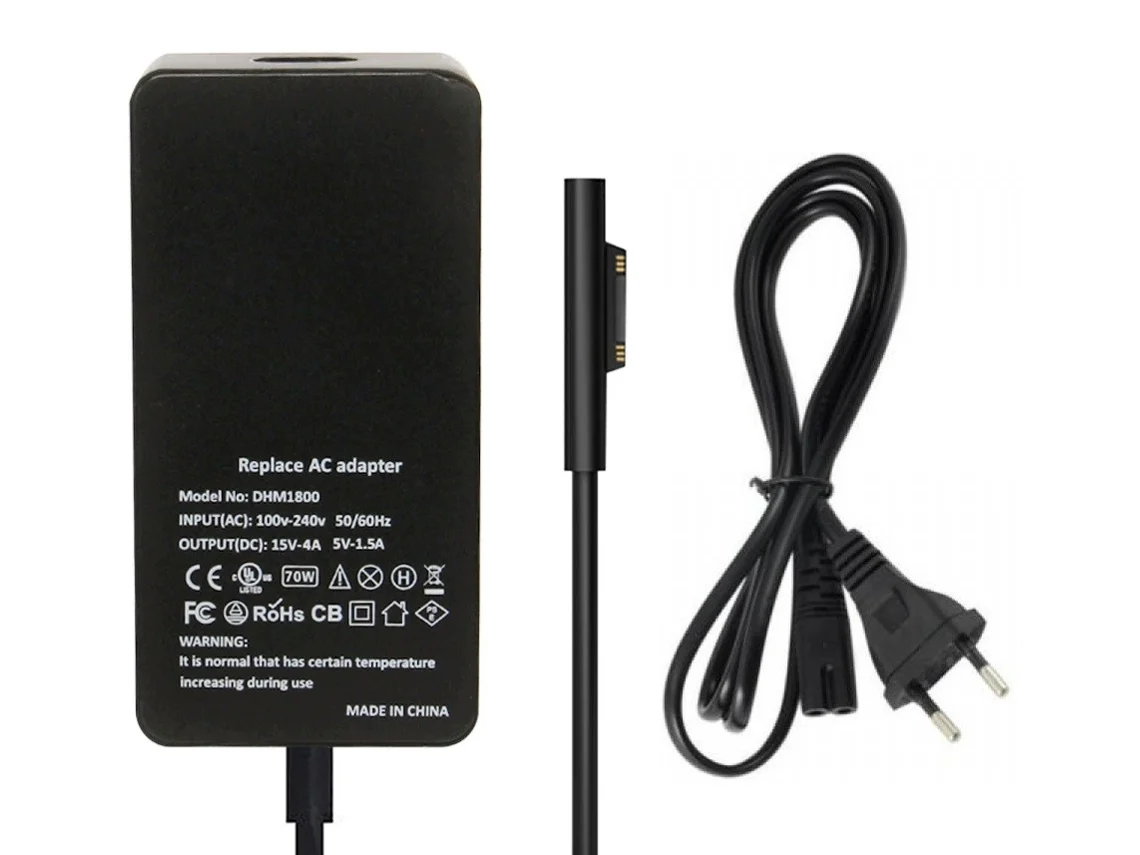 Cargador para Microsoft Surface Book Pro 3 a Pro 7 Notebook con 15V 4A 65W