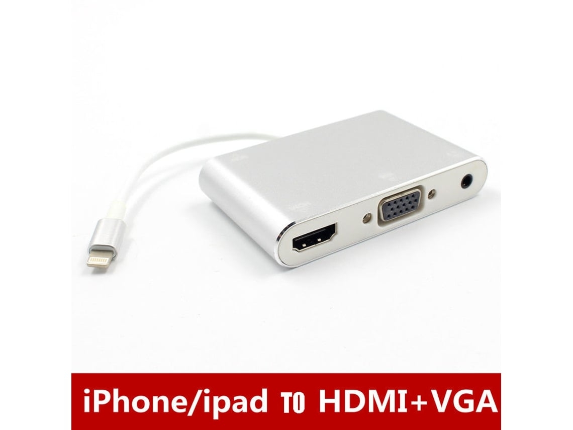Adaptador de audio Lightning a HDMI/VGA Elisefashion