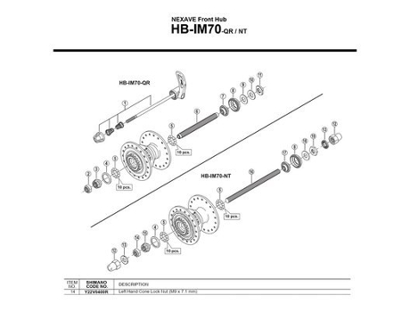 Hb-Im 40 Preto M9 X 7.1 Mmshimano