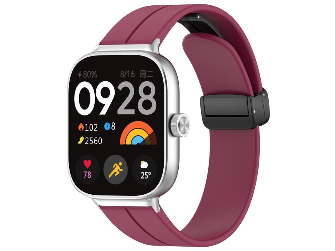 Correa para Xiaomi Band 9 Pro / 8 Pro / Redmi Watch 6 / 5 - Silicona - Cabeza plana - Hebilla negra