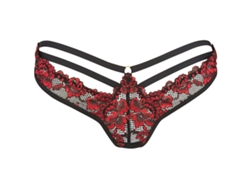 Tanga de Encaje de Lujo Arianna AXAMI (M - Negro)