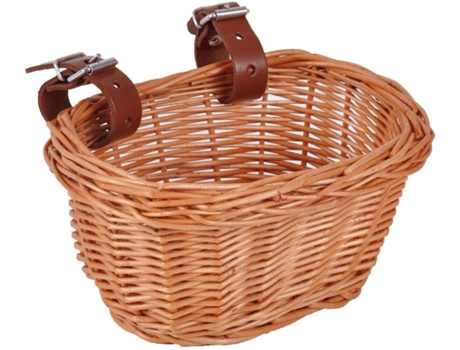 Cesta de bicicleta, cesta de manillar delantera para niños, cesta de mimbre trenzada, cesta de rueda, accesorios de bicicleta ZMDECQNA