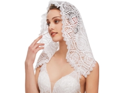 Pañuelo Romántico De Boda Con Estampado De Encaje Calado, Mantilla Voile, Color Malva Latino, Para Ocasiones Especiales.