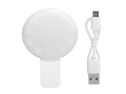 Mini Linterna Selfie Recargable De Clip Para Teléfono Con Brillo Ajustable