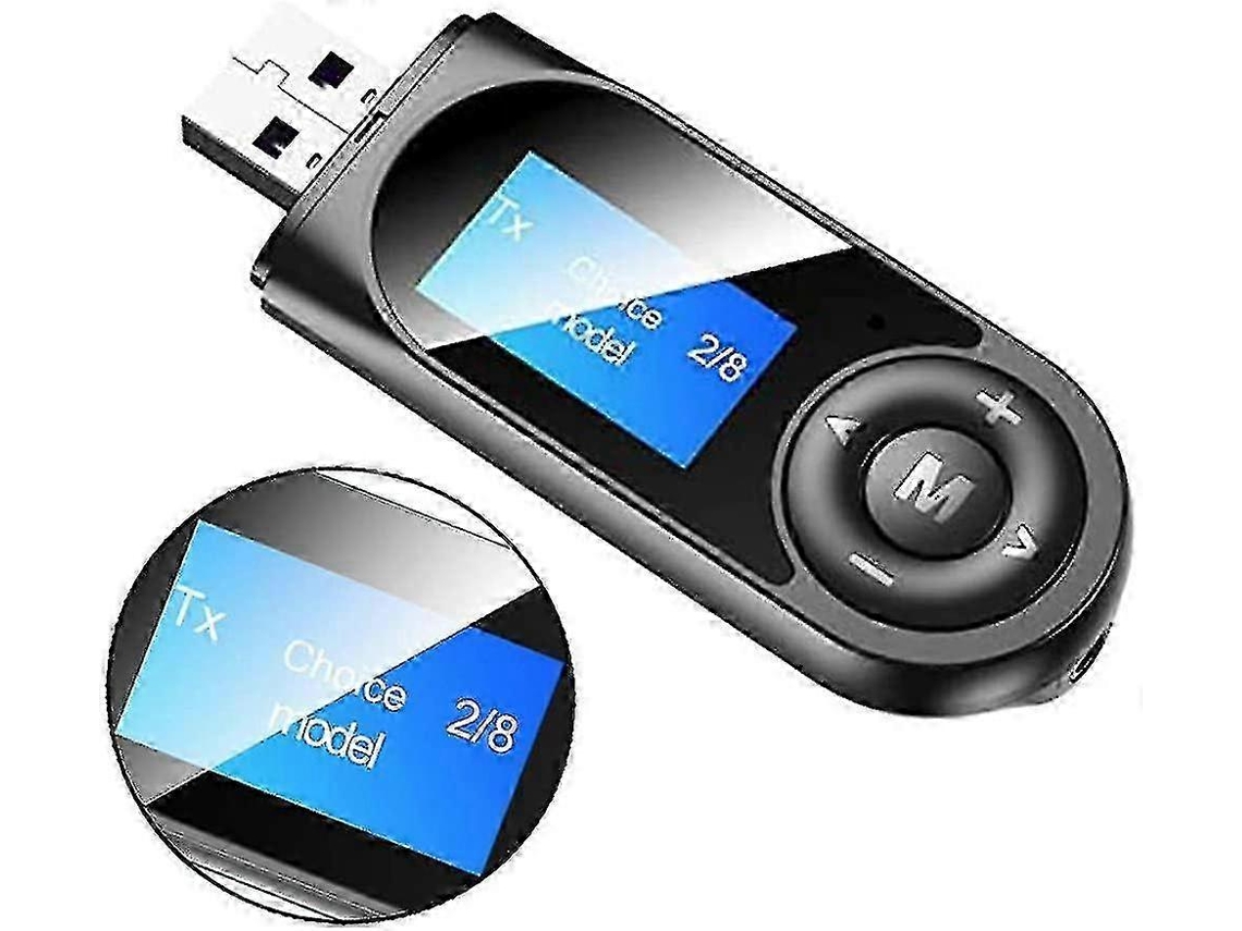 Receptor y transmisor Bluetooth, adaptador USB 5.0 visible para PC, TV y auriculares. Rosewell