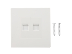 Toma eléctrica con interruptor para vivienda (doble enchufe)