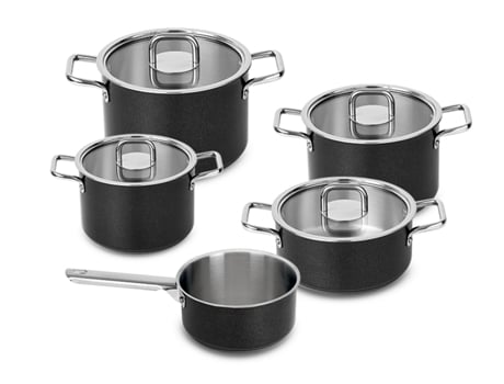BATERÍA DE COCINA 5 PEÇAS Comfort Glass Black